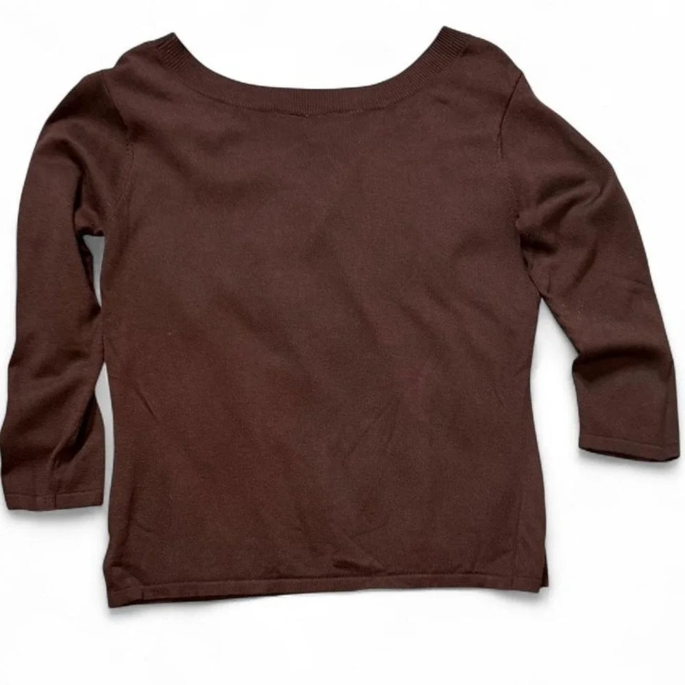 Vintage Kathie Lee Collection Brown Lightweight Sweater‎